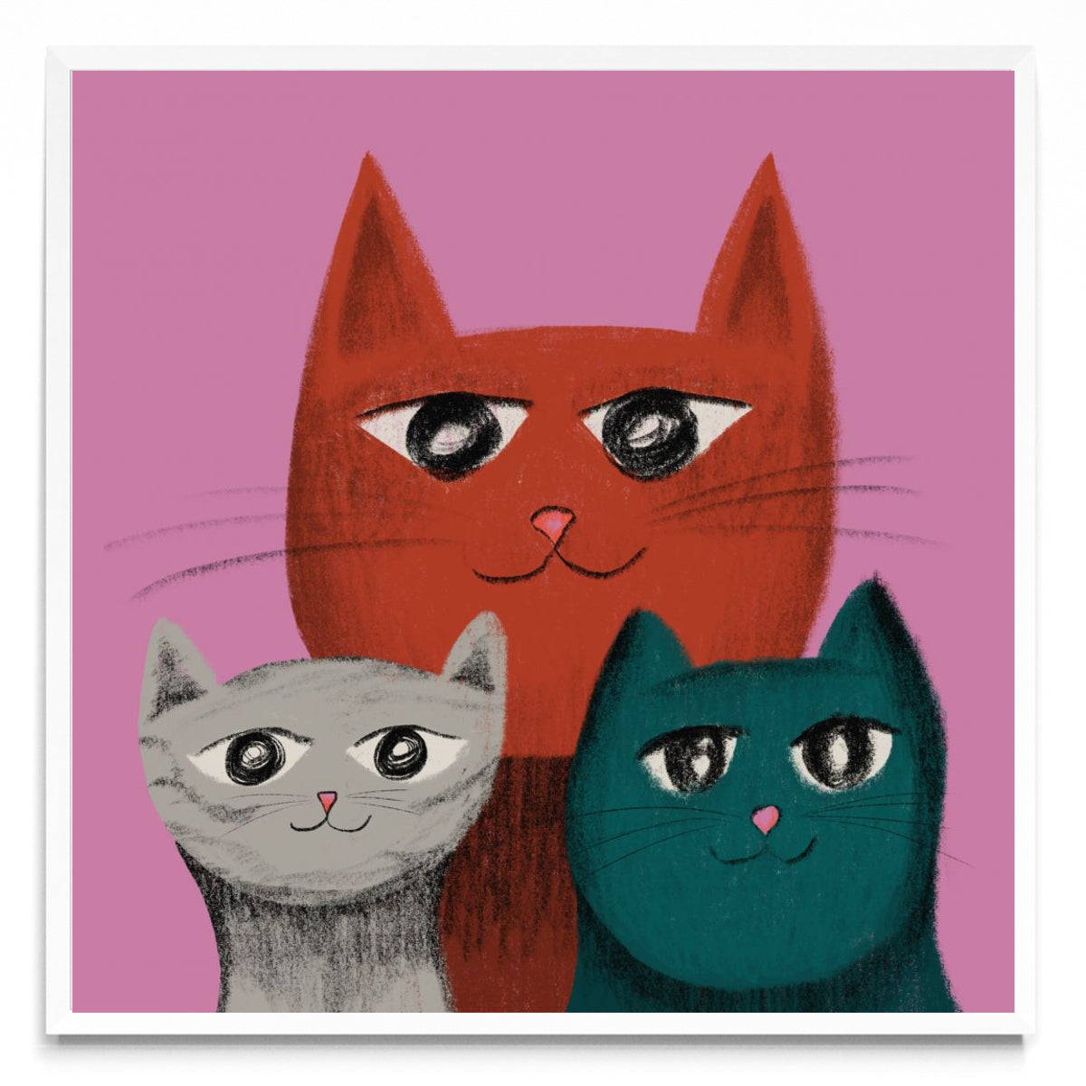 Gatitos - Cuadrado BL