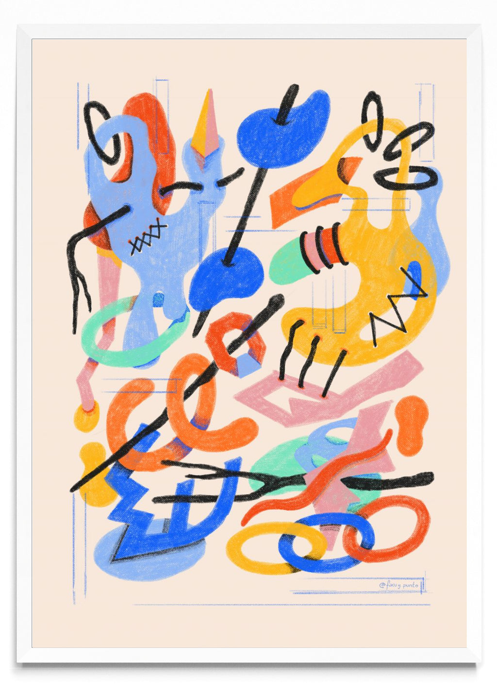 Asemic N3 - Retrato BL