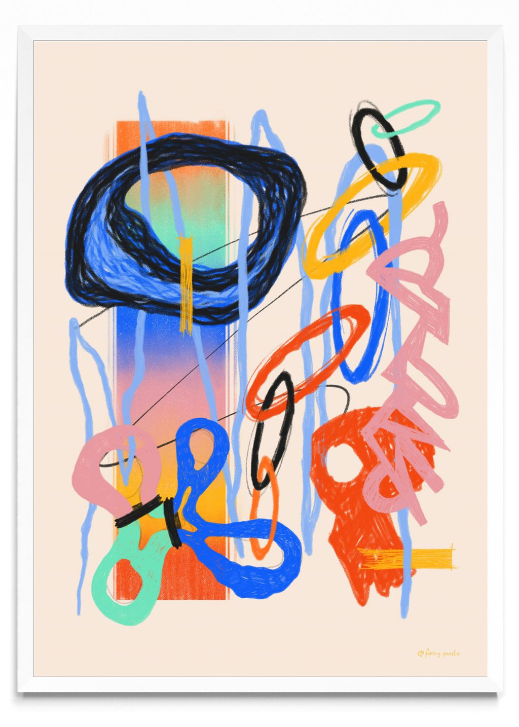 Asemic N4 - Retrato BL