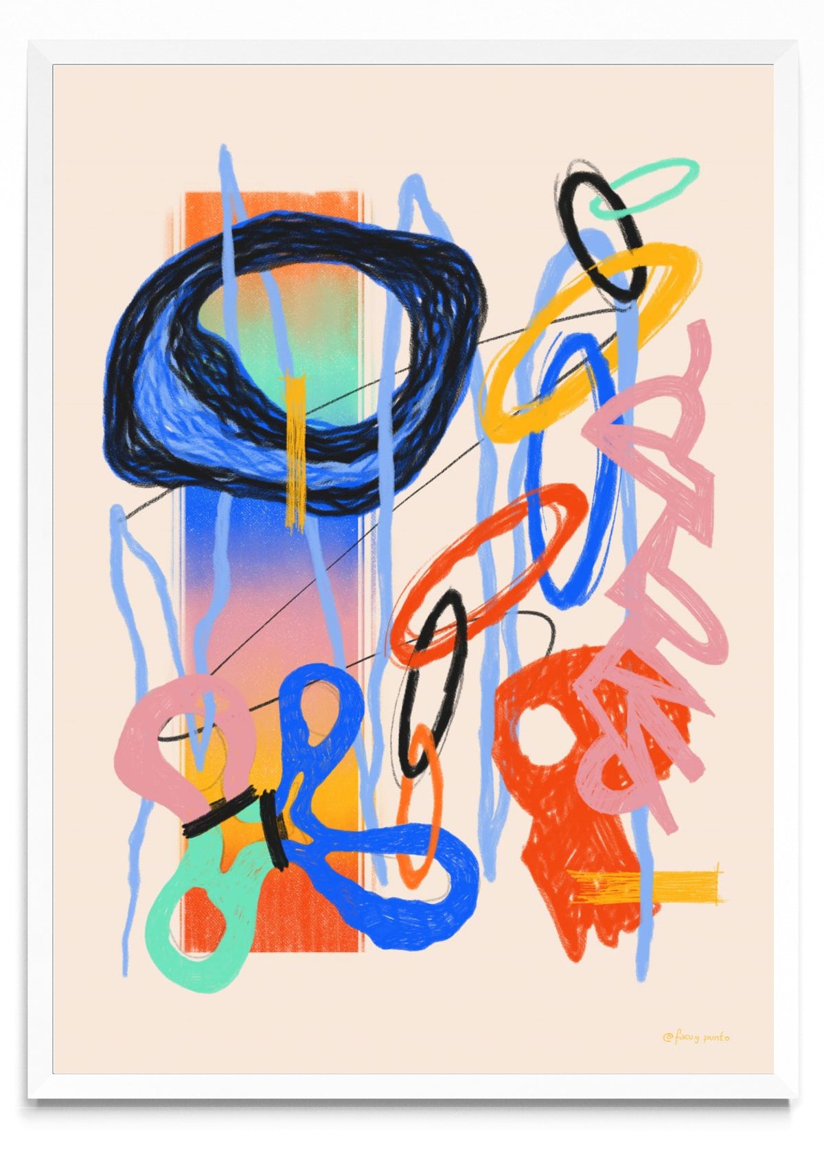 Asemic N4 - Retrato BL