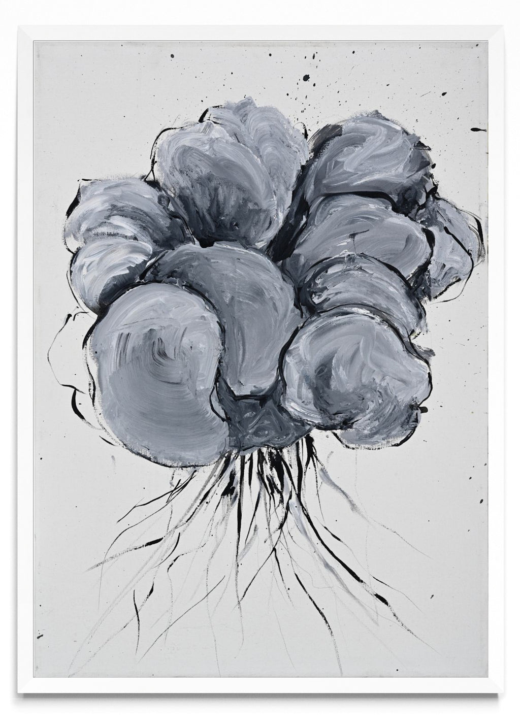 Flores grises III - Retrato BL