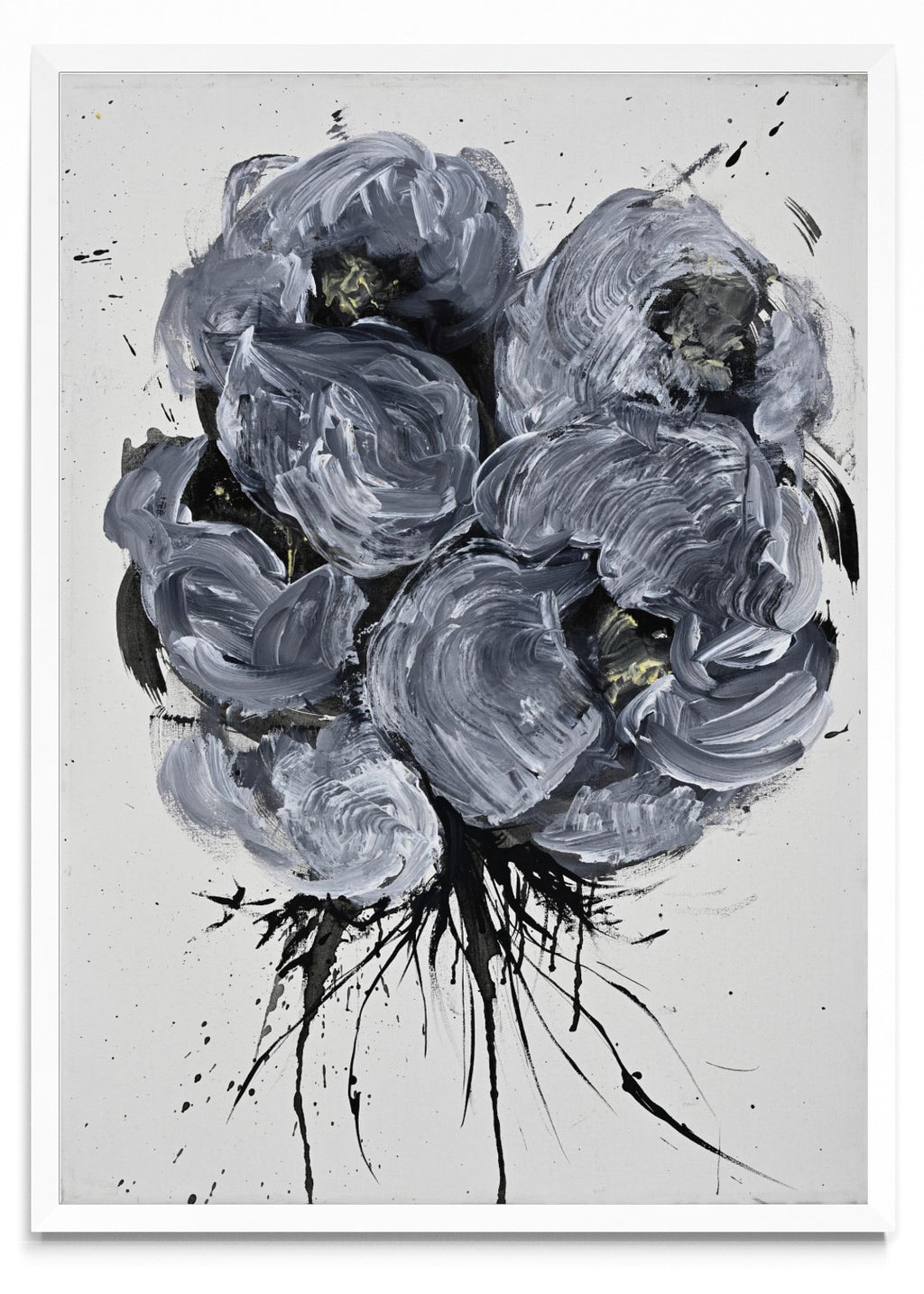 Flores grises I - Retrato BL