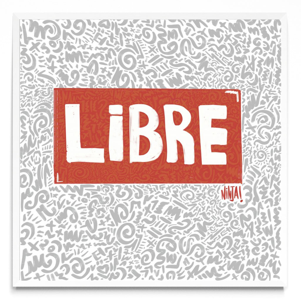 FREE LOVE 001 - Cuadrado BL
