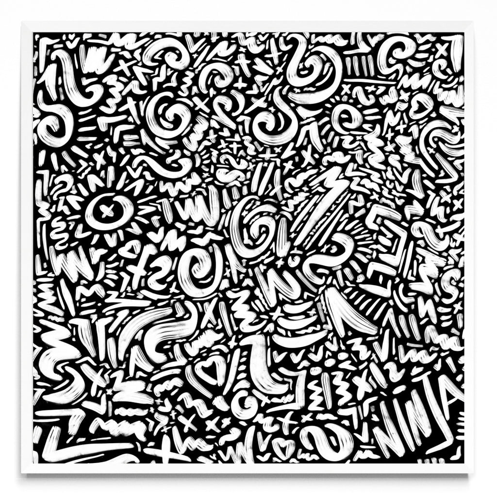 BLACK DOODLE - Cuadrado BL