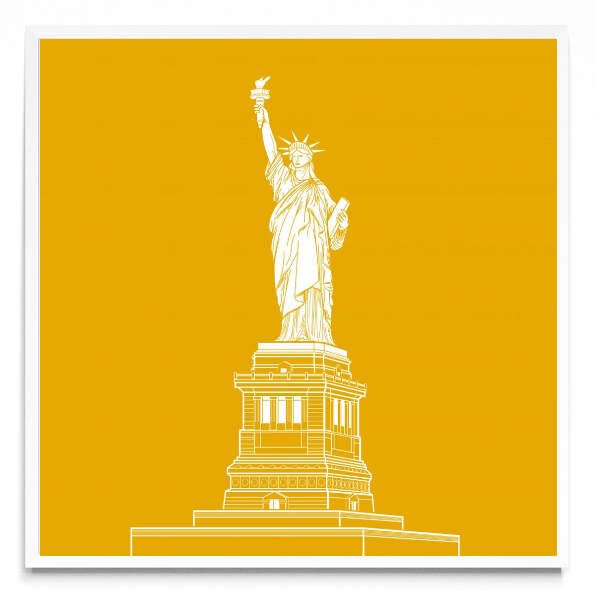 ESTATUA DE LA LIBERTAD - Cuadrado BL