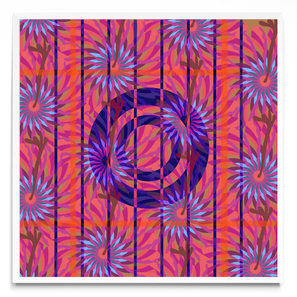 Abstract Flower - Cuadrado BL