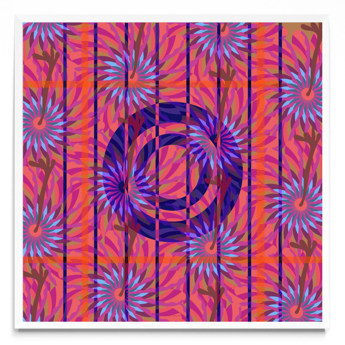 Abstract Flower - Cuadrado BL