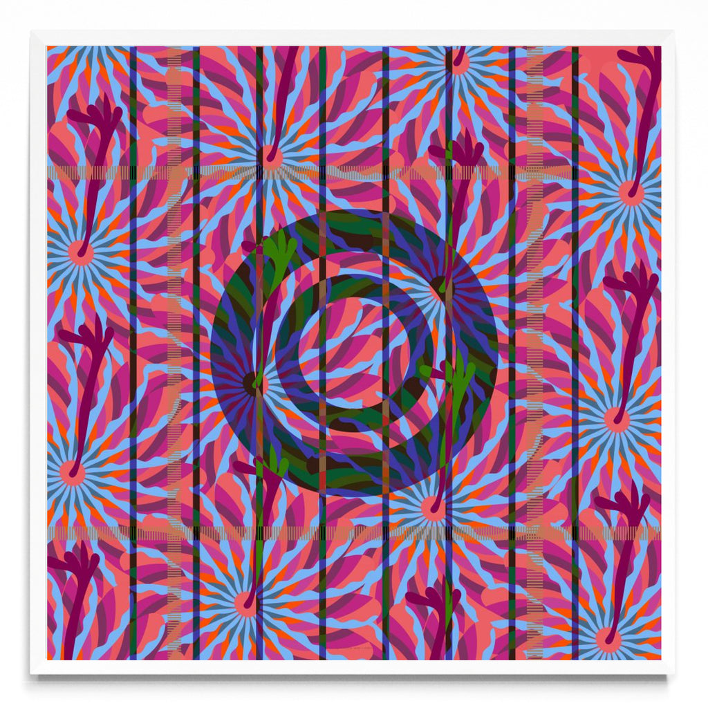 Abstract Flower Bside - Cuadrado BL