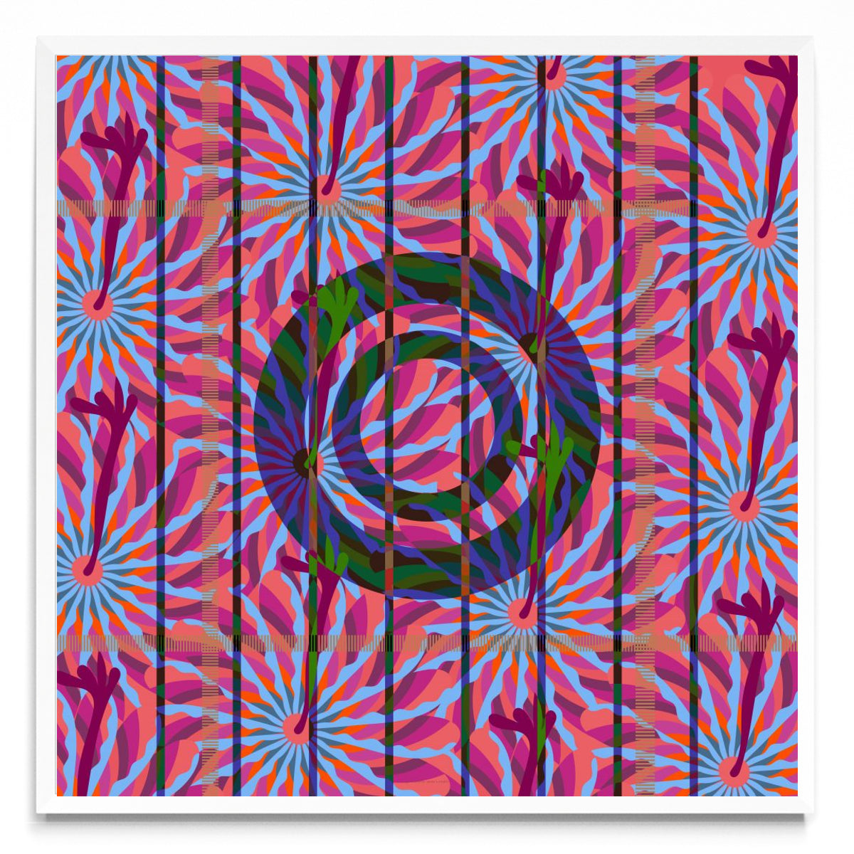 Abstract Flower Bside - Cuadrado BL