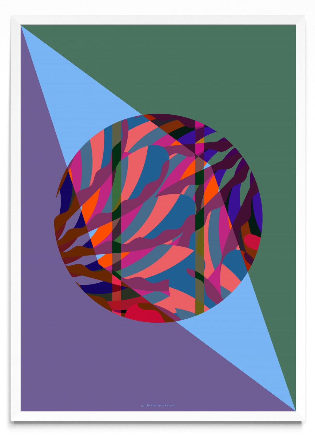 Abstract Round Retro - Retrato BL