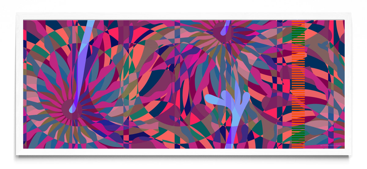 Panoramic Abstract Flower - Pano H BL