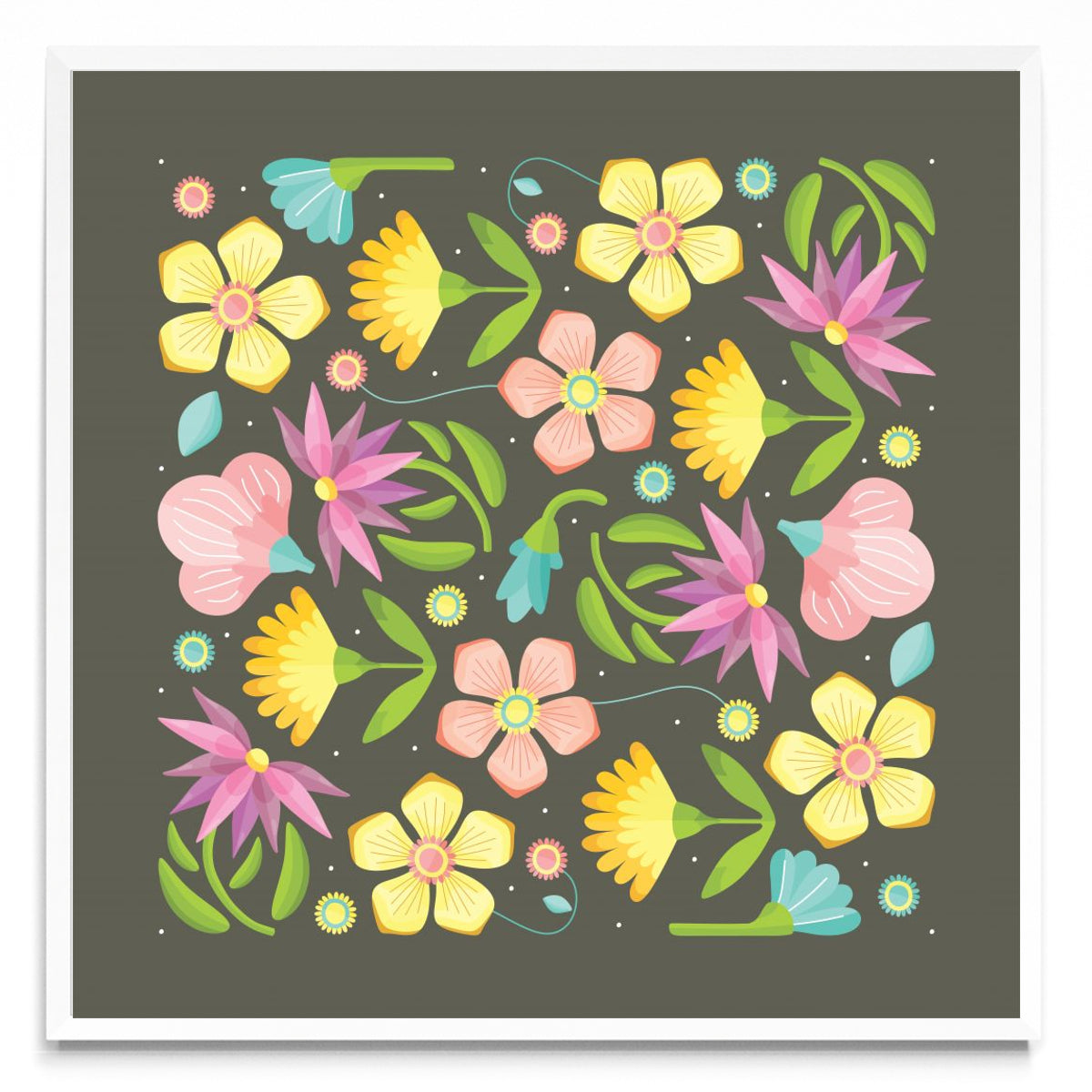 TODO FLORAL - Cuadrado BL