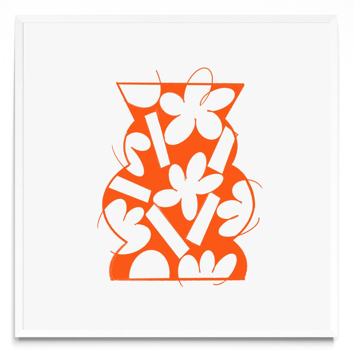 Vase Orange - Cuadrado BL