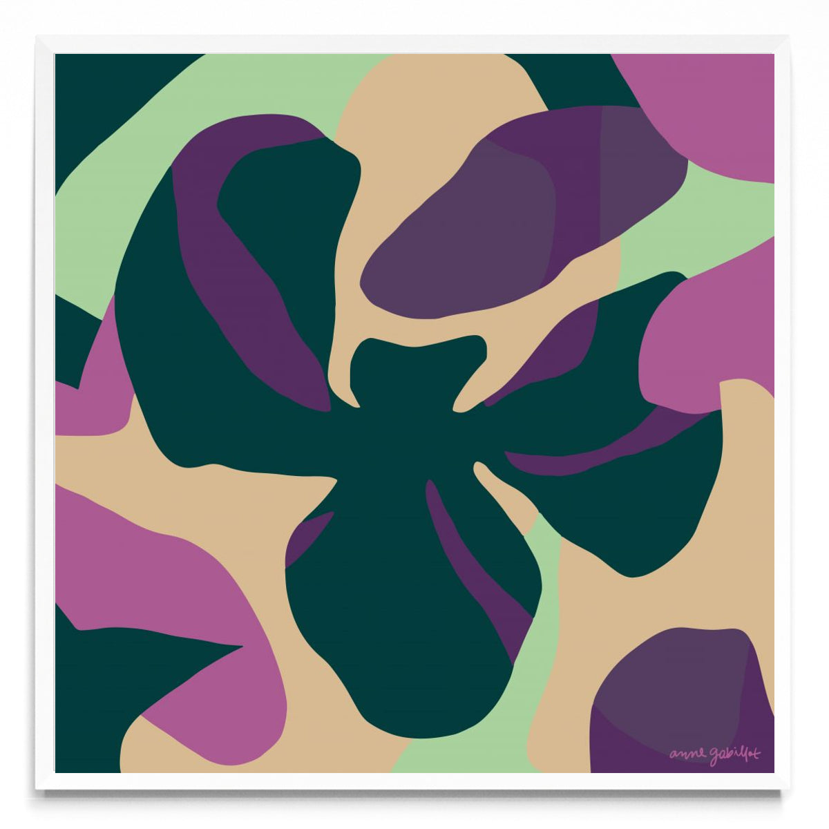 Orquídeas II - Cuadrado BL