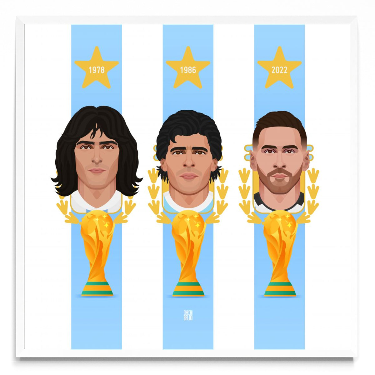 3 Estrellas - Cuadrado BL