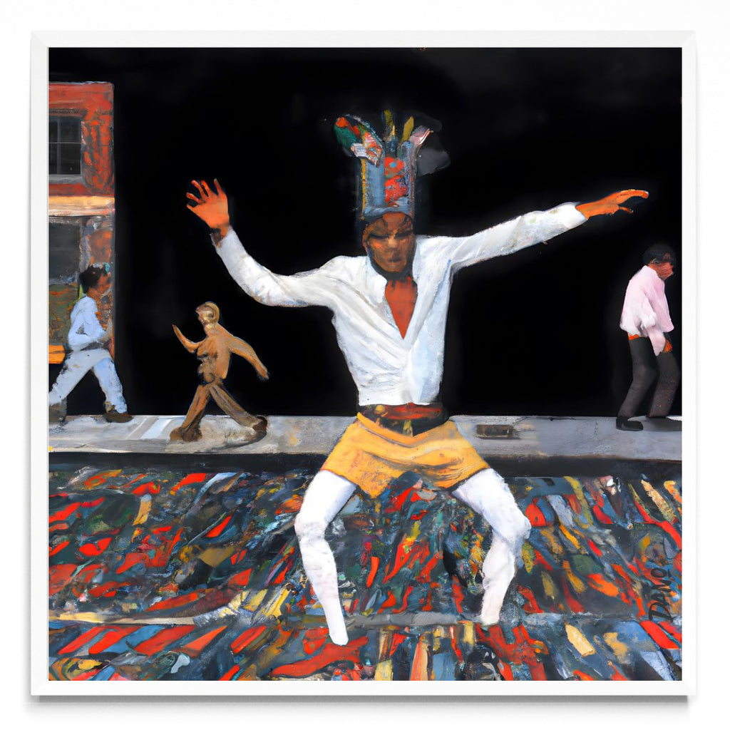 A paso de hombre - Cuadrado BL
