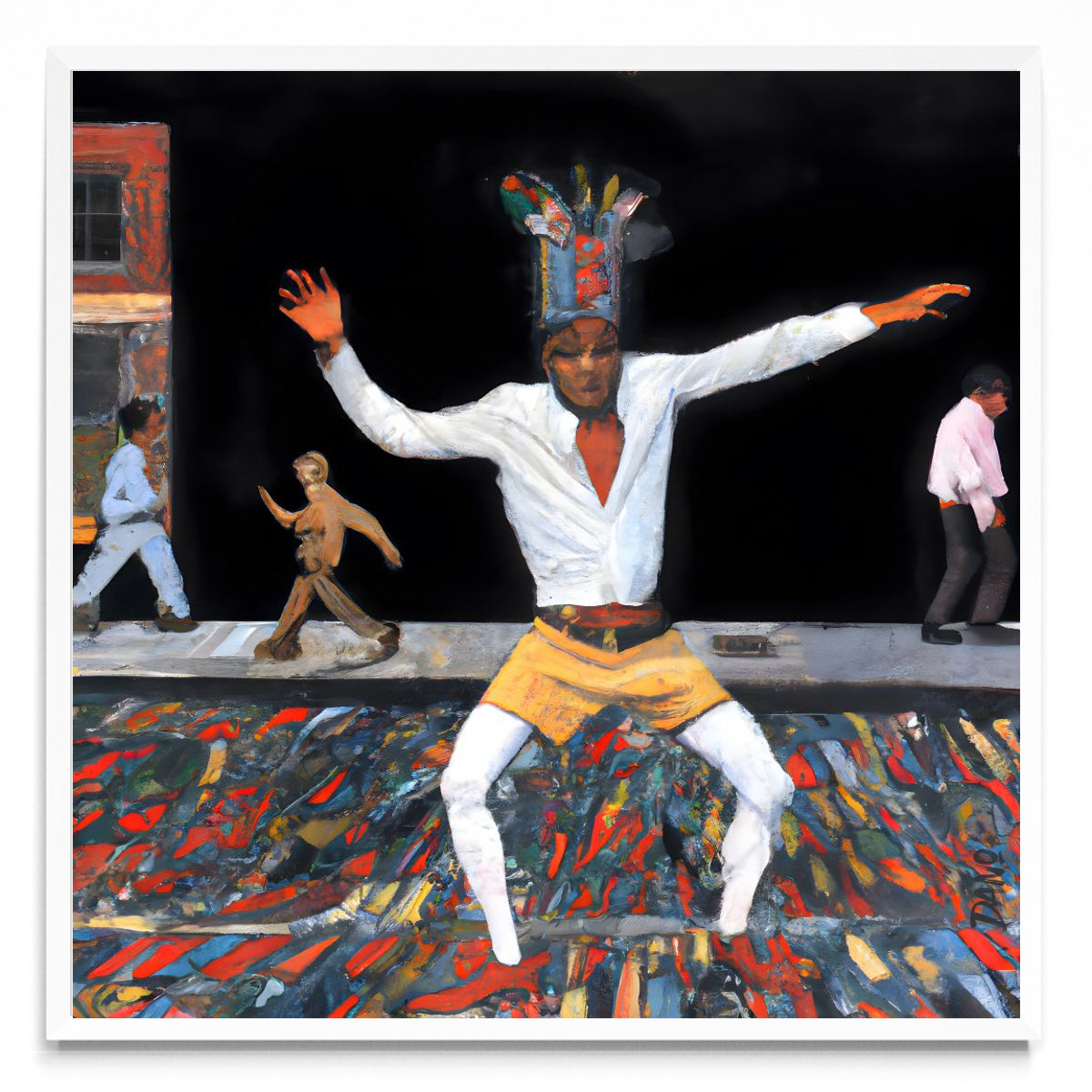 A paso de hombre - Cuadrado BL
