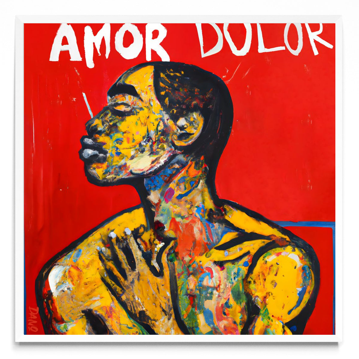 Amor Dolor - Cuadrado BL