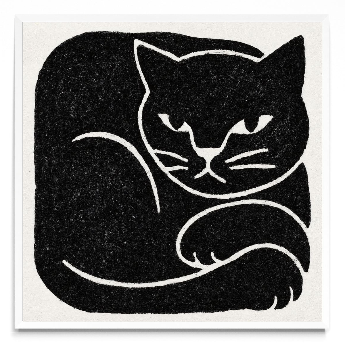 Gato Encerrado - Cuadrado BL