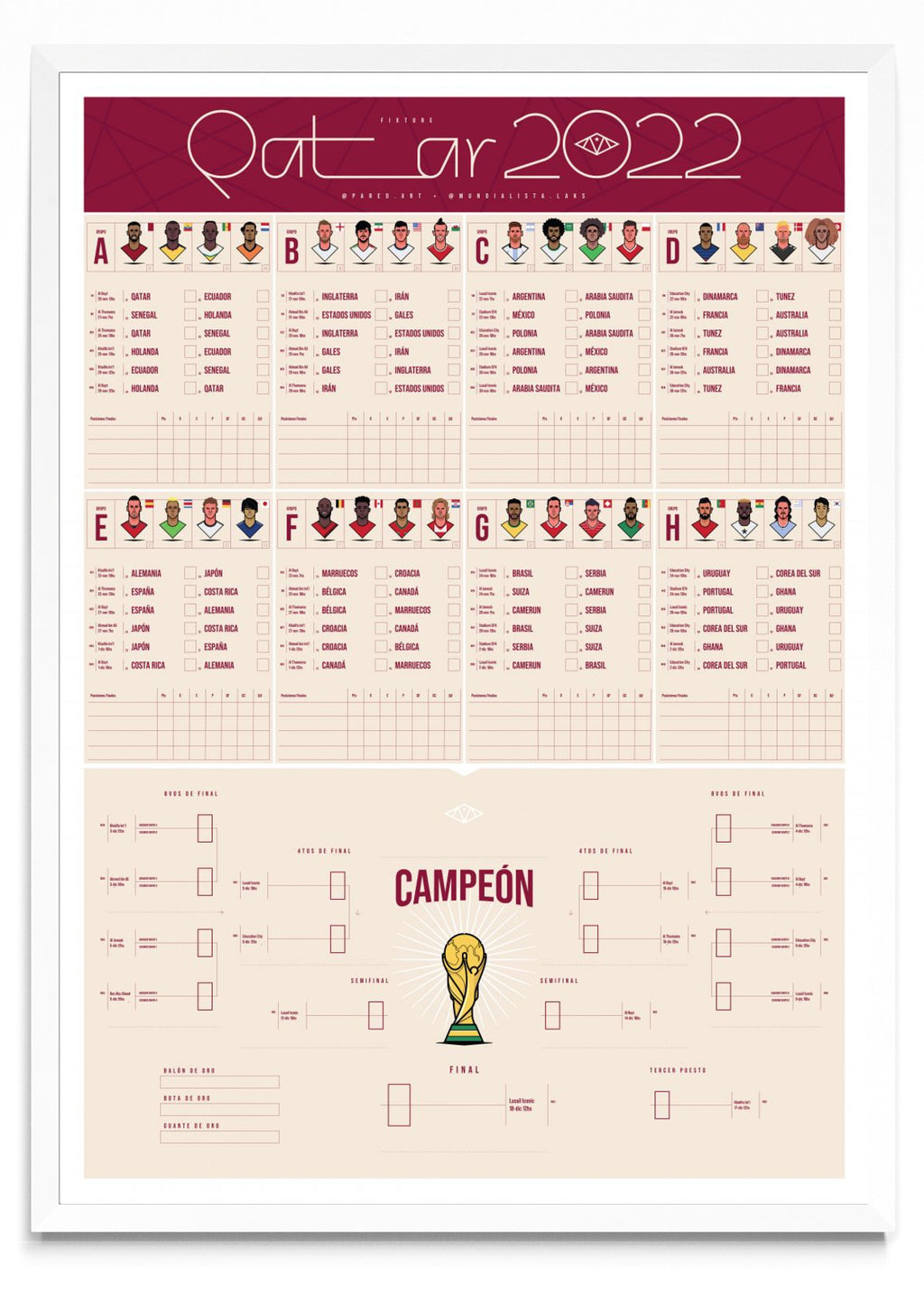 Fixture Qatar 2022 - Retrato BL
