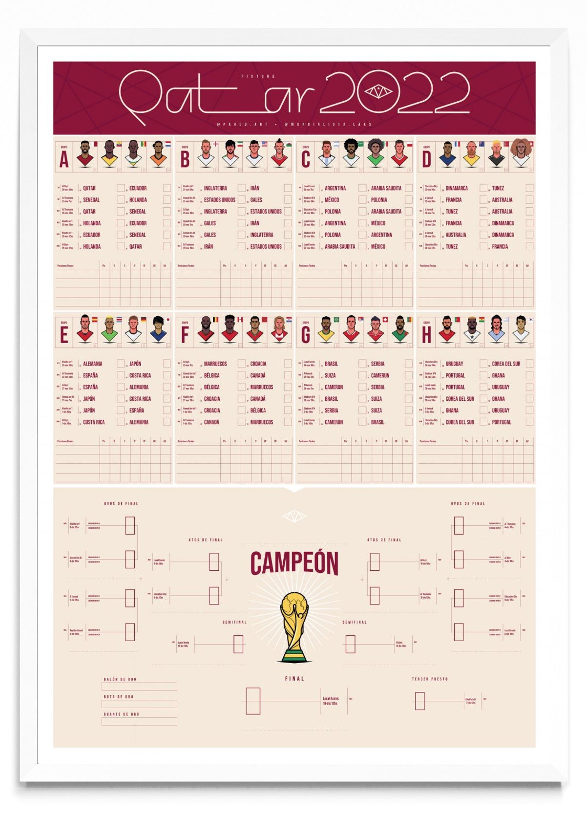 Fixture Qatar 2022 - Retrato BL