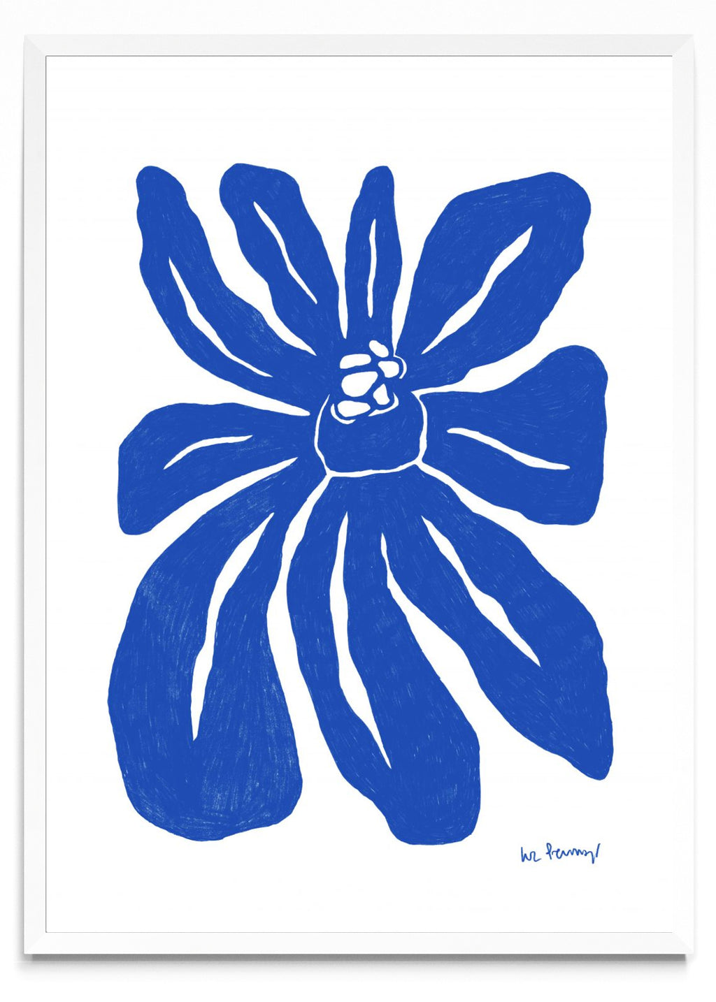 Flor azul 1 - Retrato BL