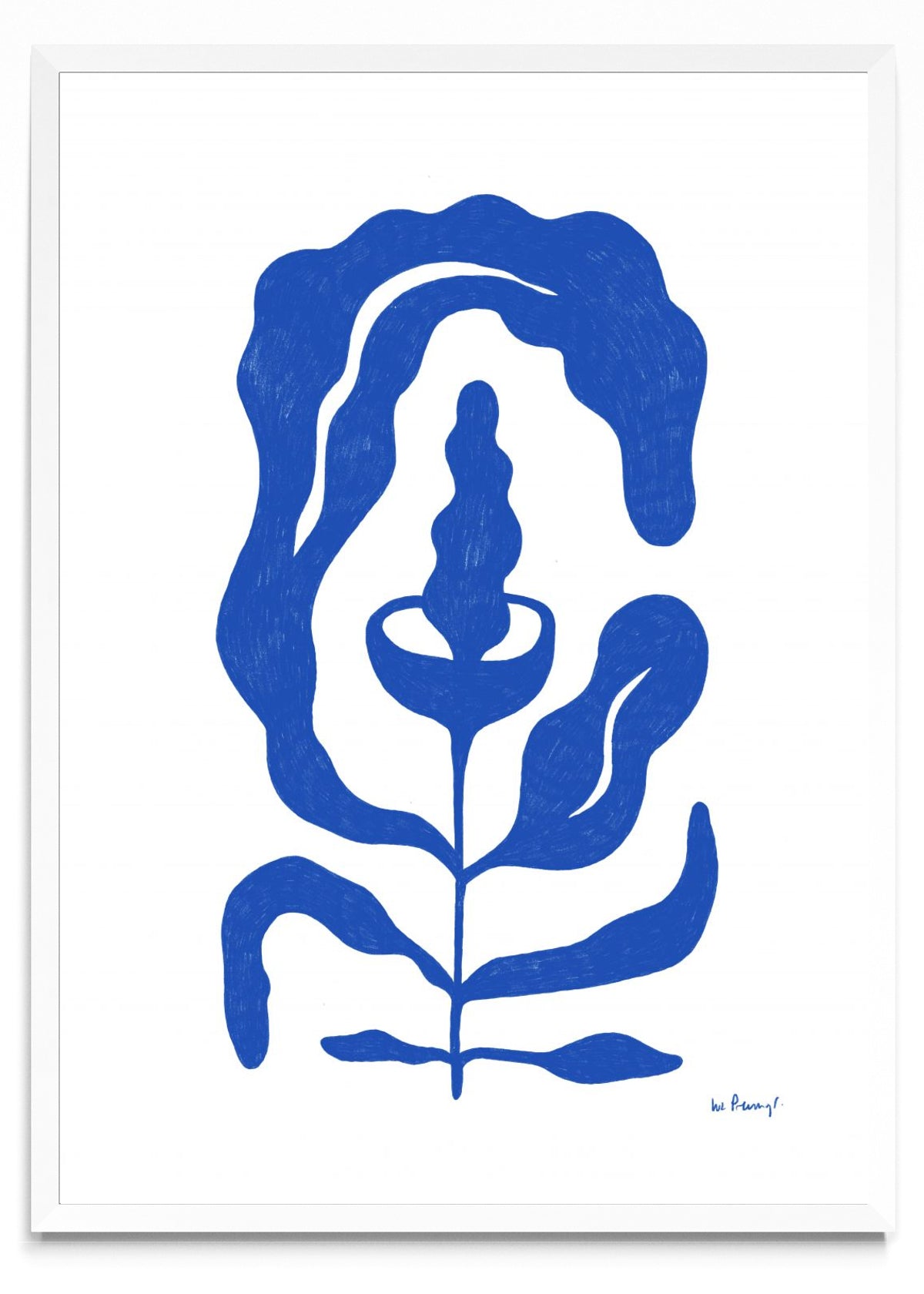Flor azul 4 - Retrato BL