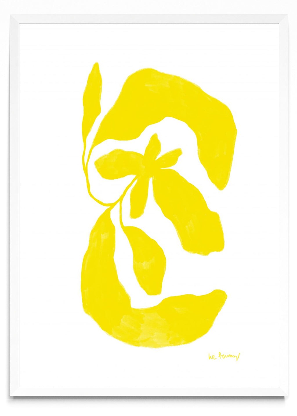 Flor amarilla 1 - Retrato BL