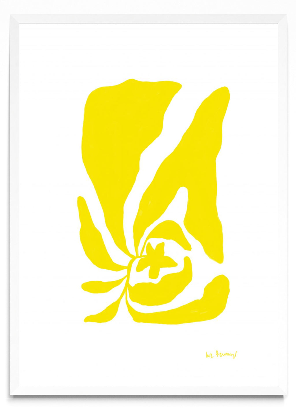 Flor amarilla 3 - Retrato BL