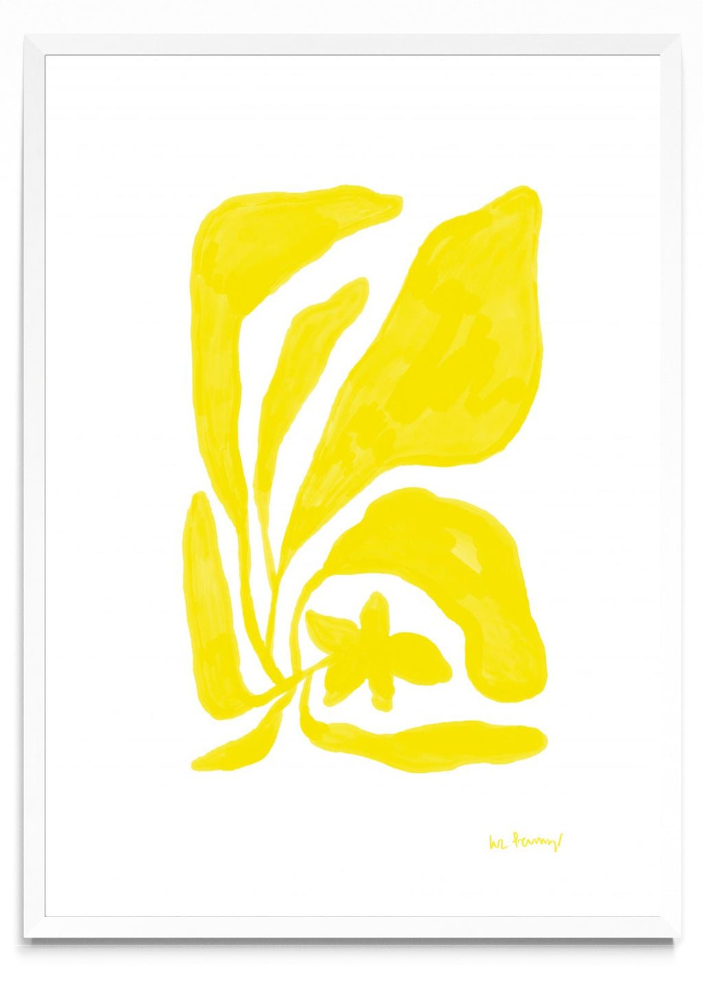 Flor amarilla 4 - Retrato BL