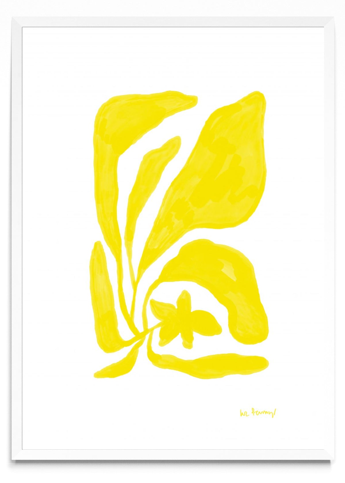 Flor amarilla 4 - Retrato BL