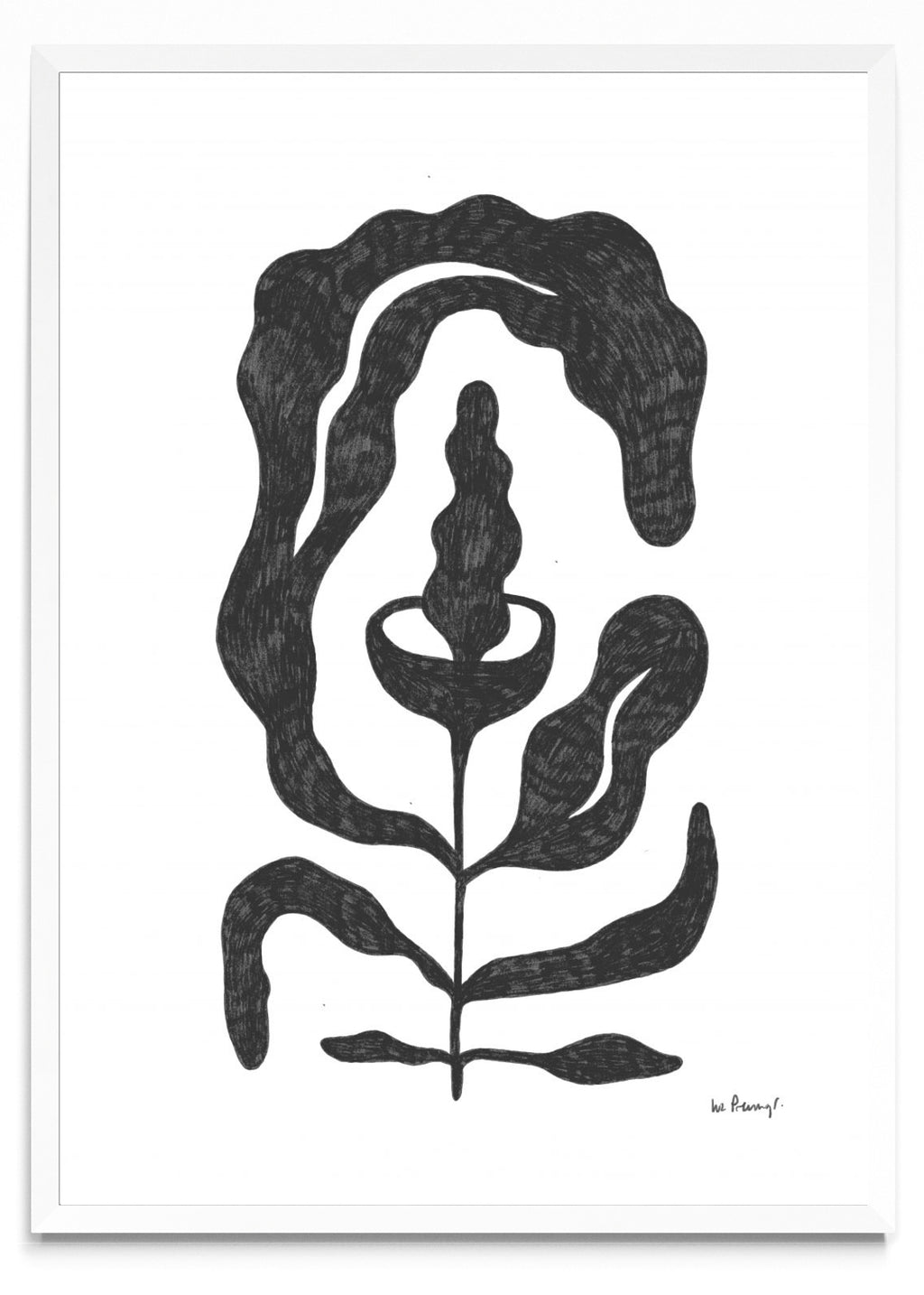 Flor casi negra 4 - Retrato BL