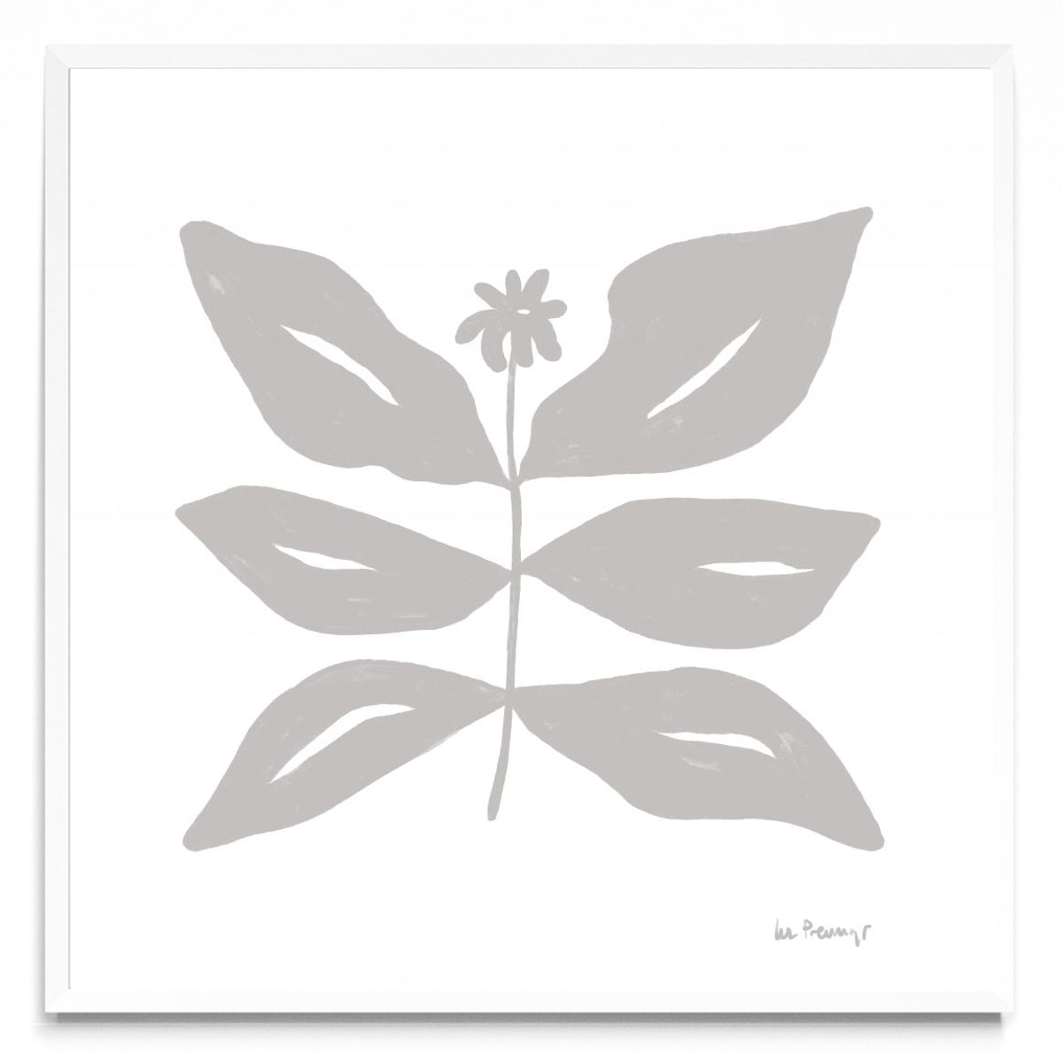 Flor neutra 8 - Cuadrado BL
