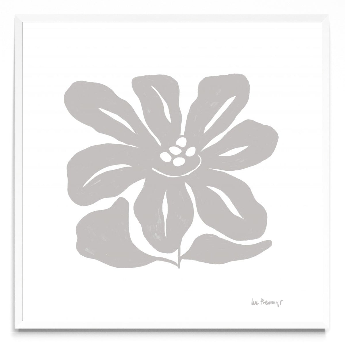 Flor neutra 9 - Cuadrado BL