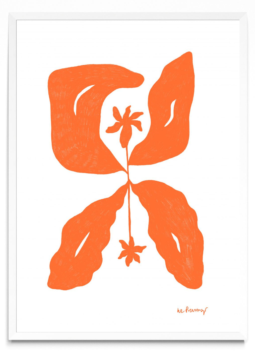 Flor naranja 6 - Retrato BL