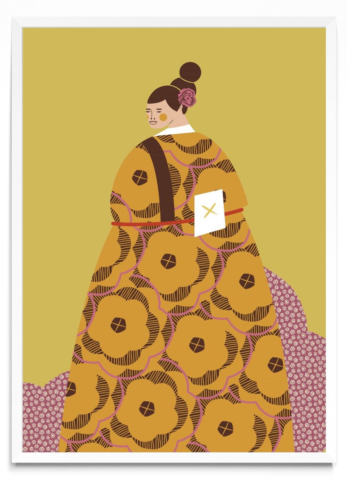 Mujer con Kimono Canela - Retrato BL