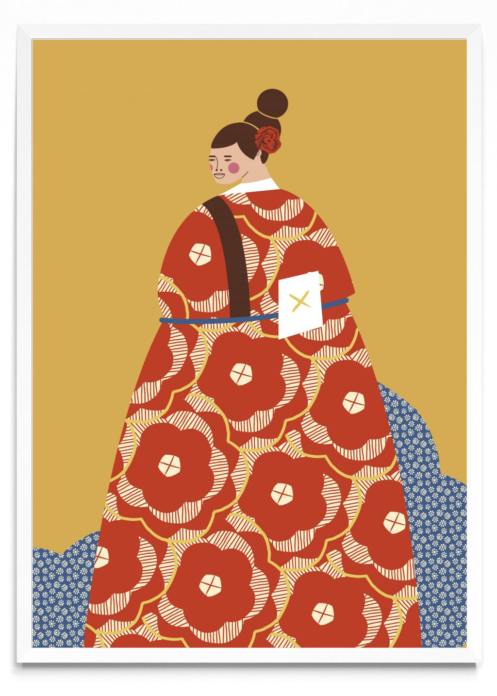 Mujer con Kimono Rojo - Retrato BL
