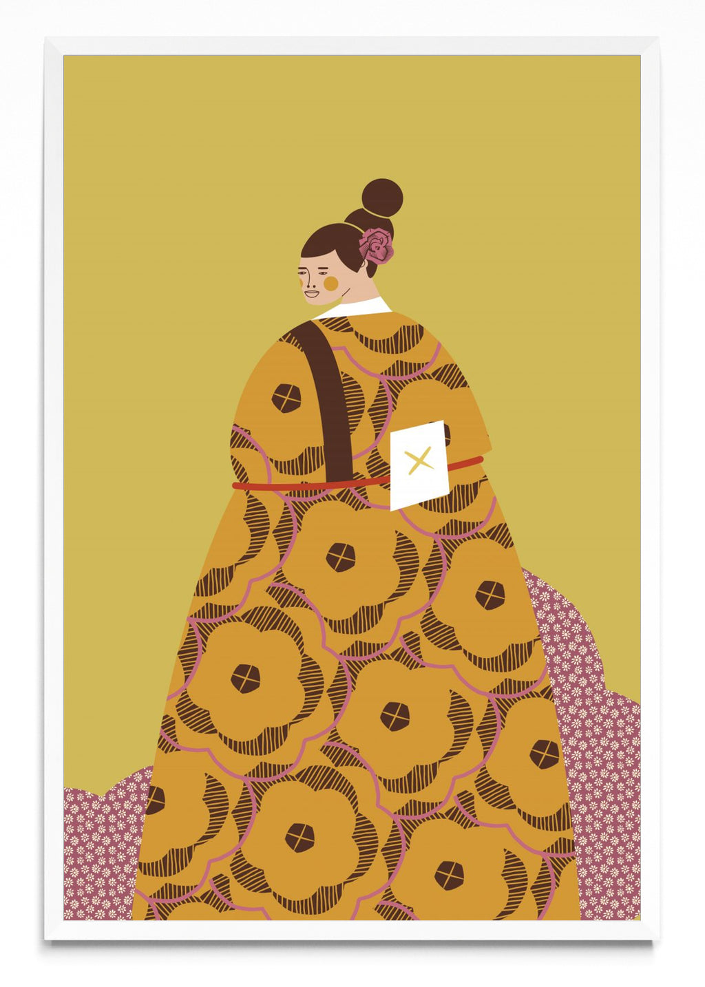 Mujer con Kimono Canela - FotoV BL