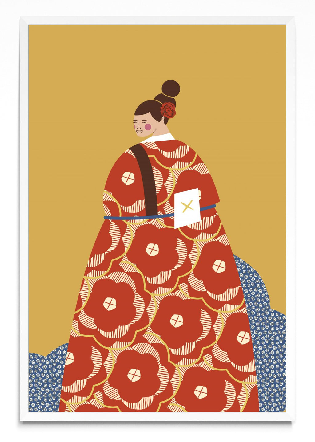 Mujer con Kimono Rojo - FotoV BL