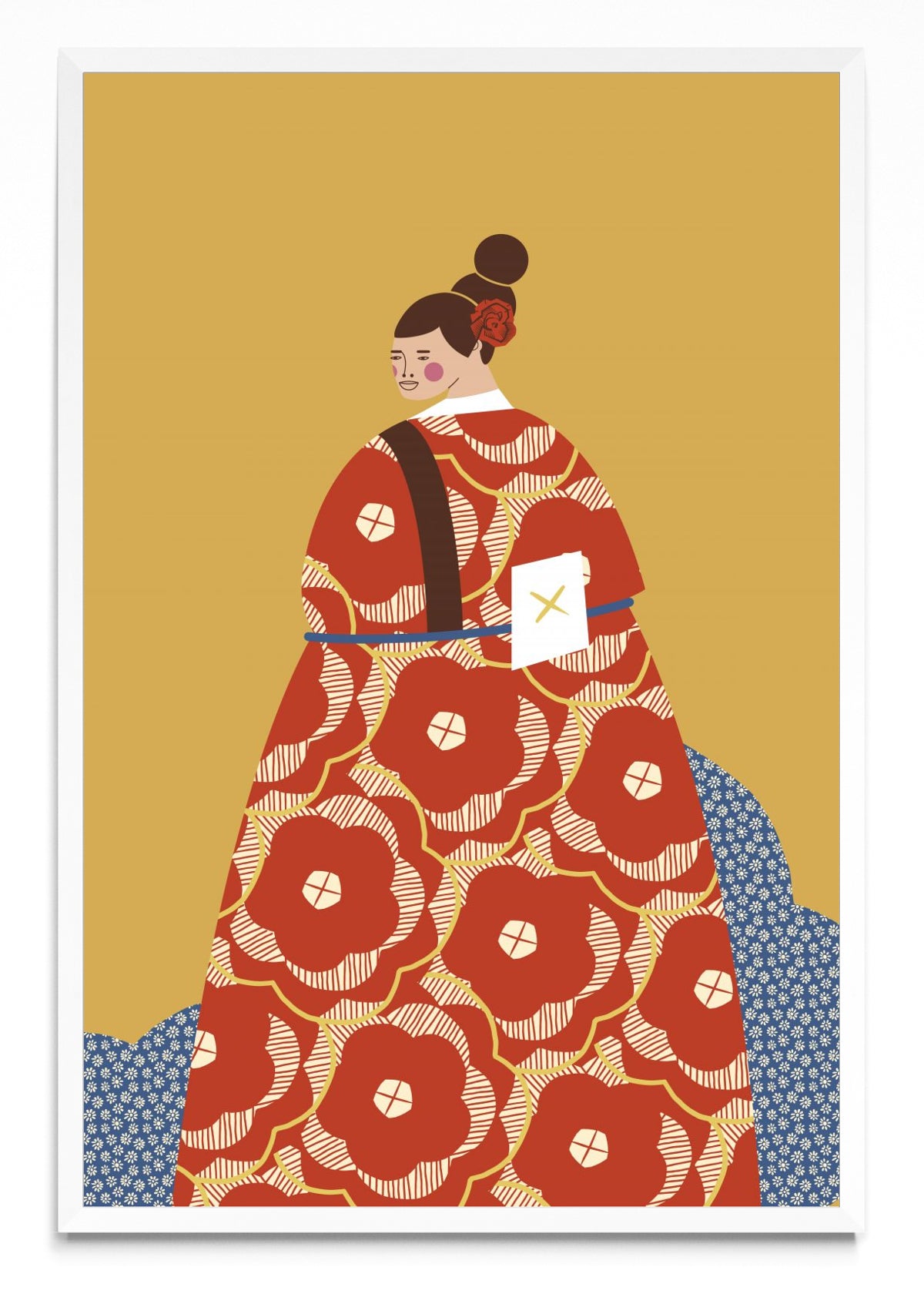 Mujer con Kimono Rojo - FotoV BL