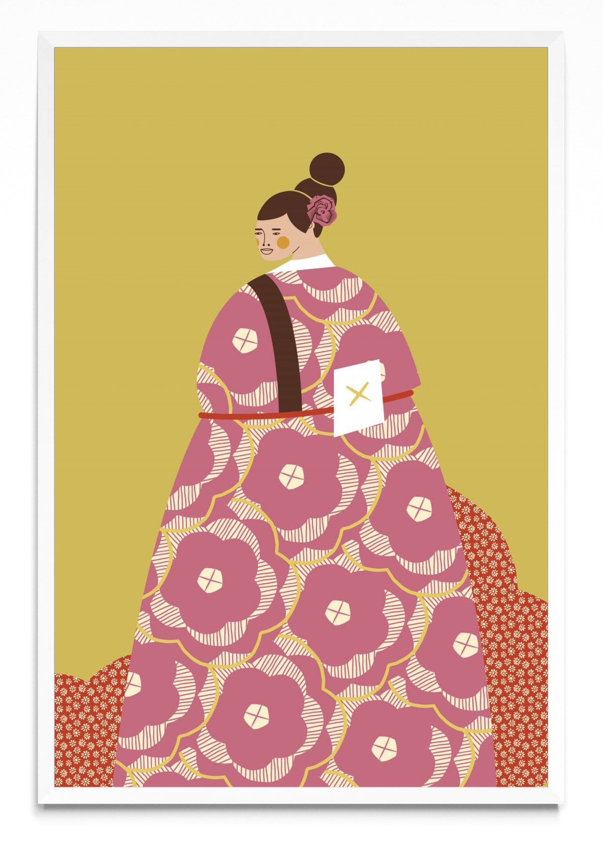 Mujer con Kimono Rosa - FotoV BL
