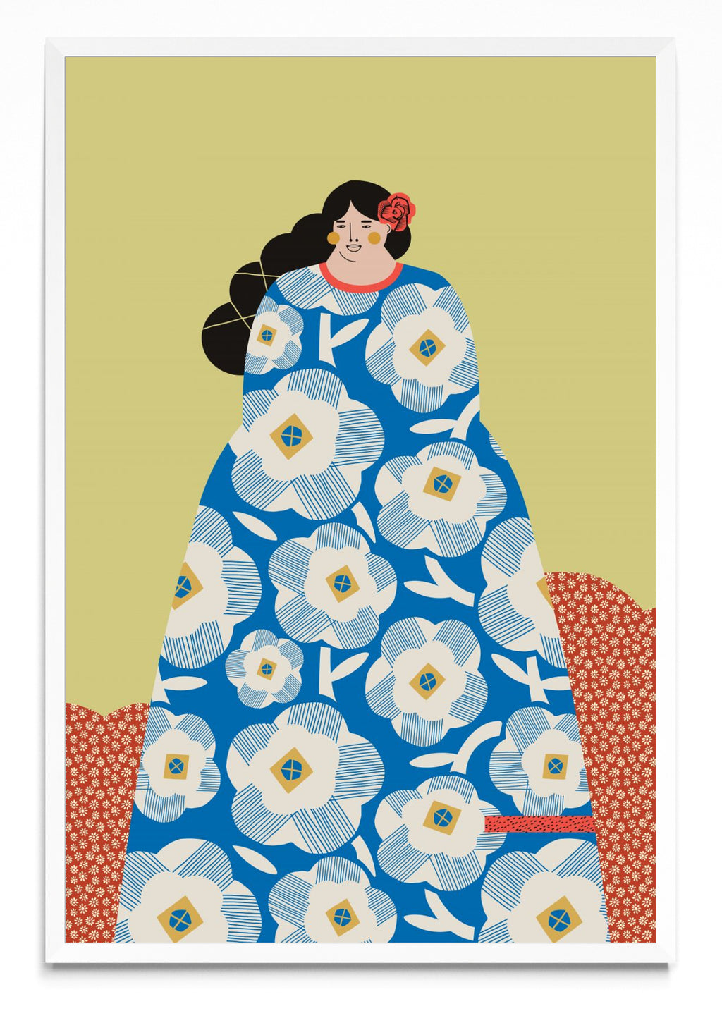 Mujer con vestido Azul - FotoV BL