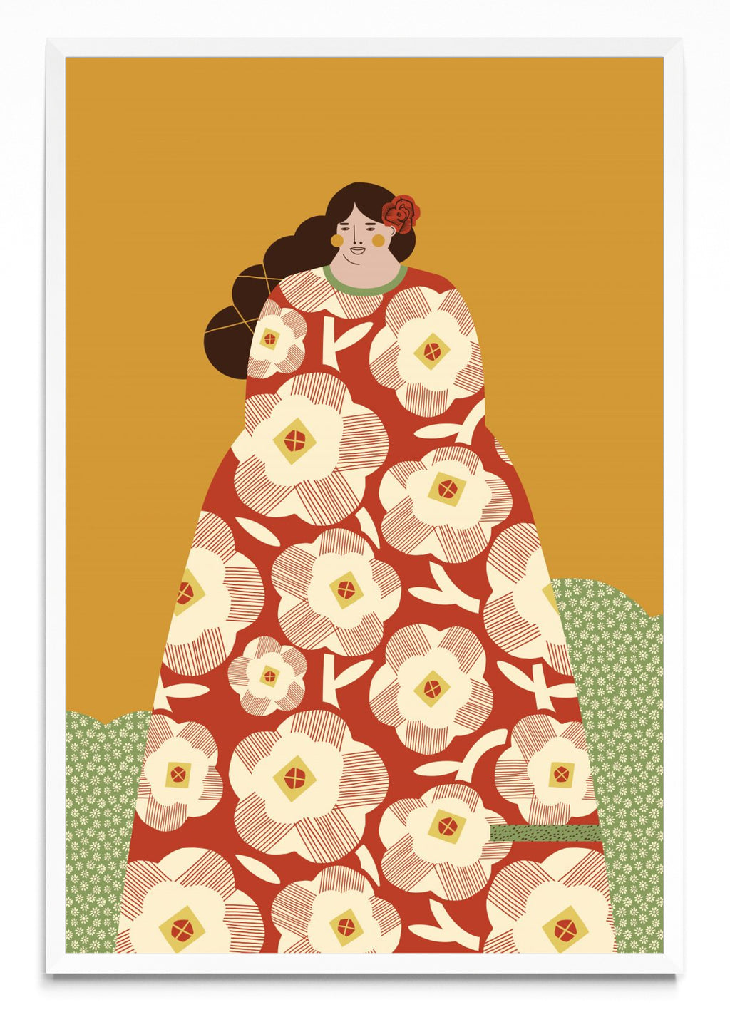 Mujer con Kimono Rojo - FotoV BL