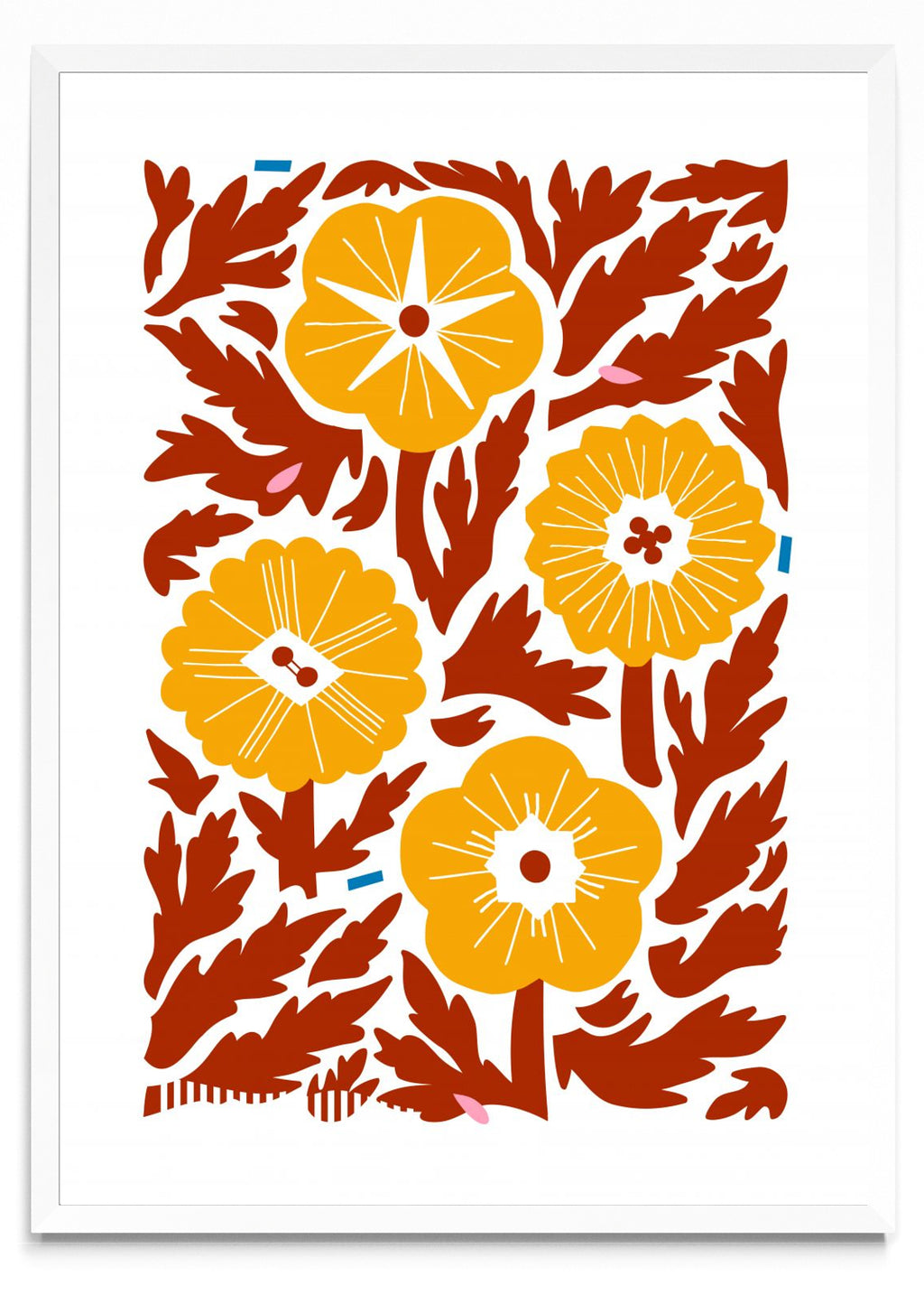 Cuatro Flores - Naranja - Retrato BL
