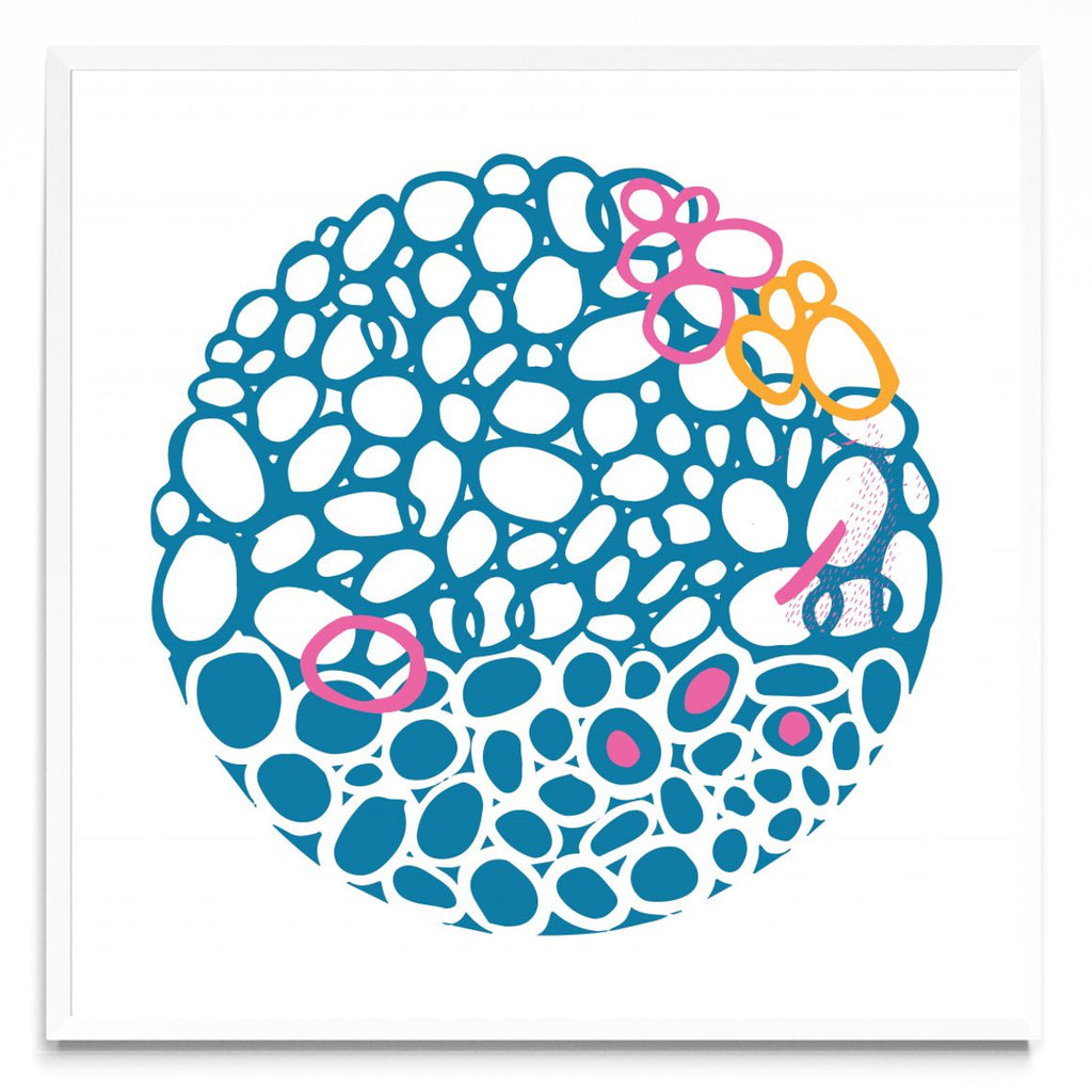 STONE CIRCLE - AZUL Y MAGENTA - Cuadrado BL