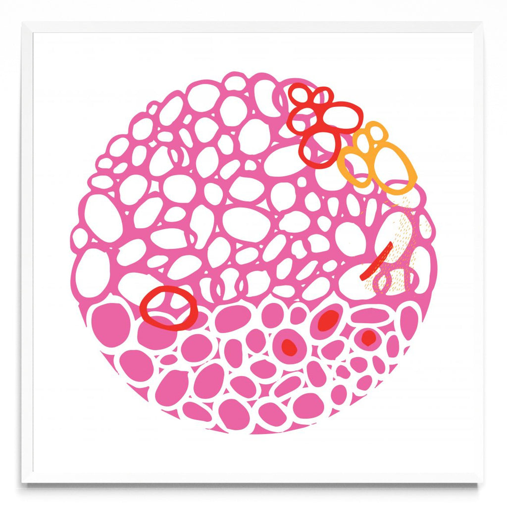 STONE CIRCLE MAGENTA - Cuadrado BL