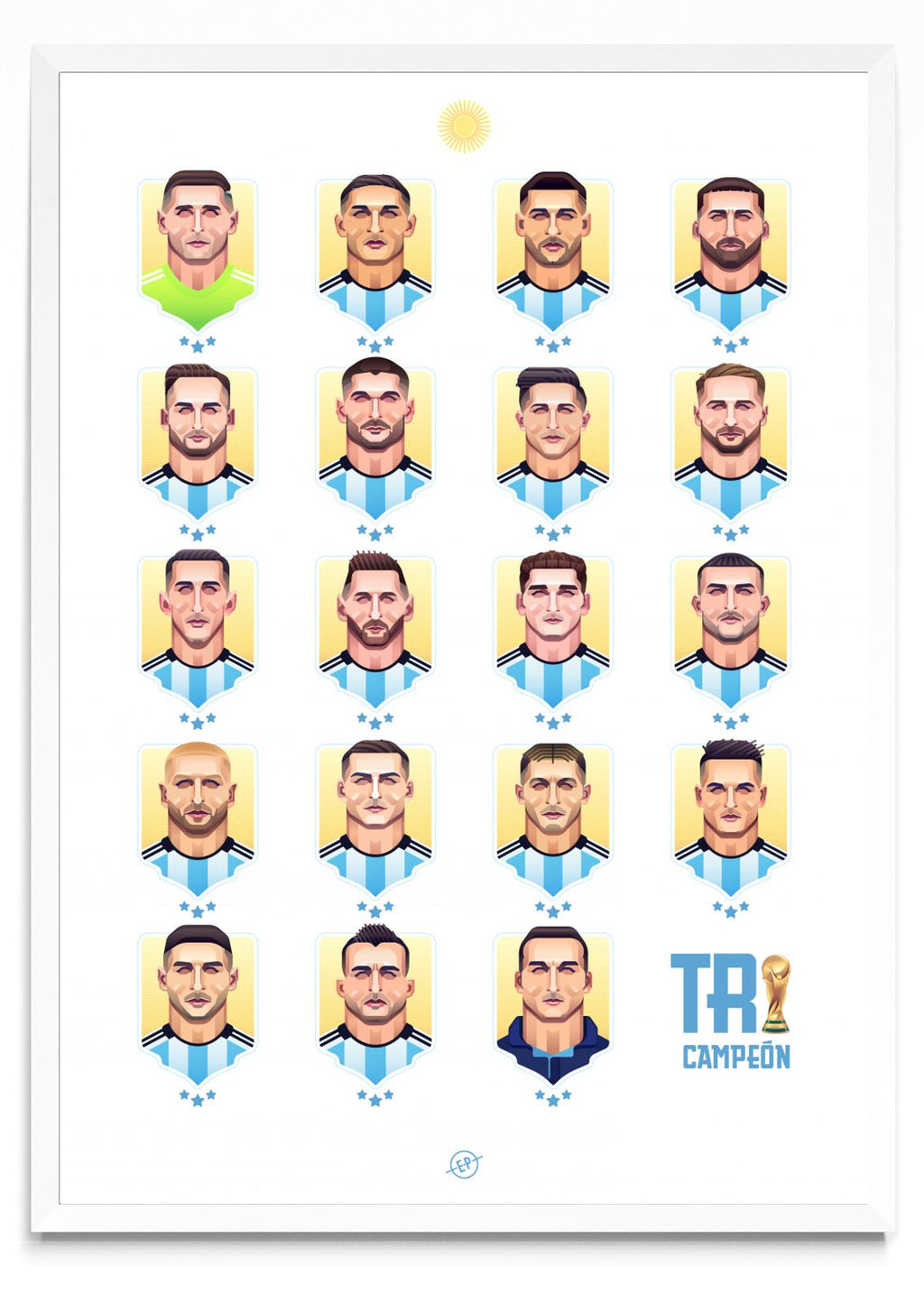 Tricampeón - Retrato BL
