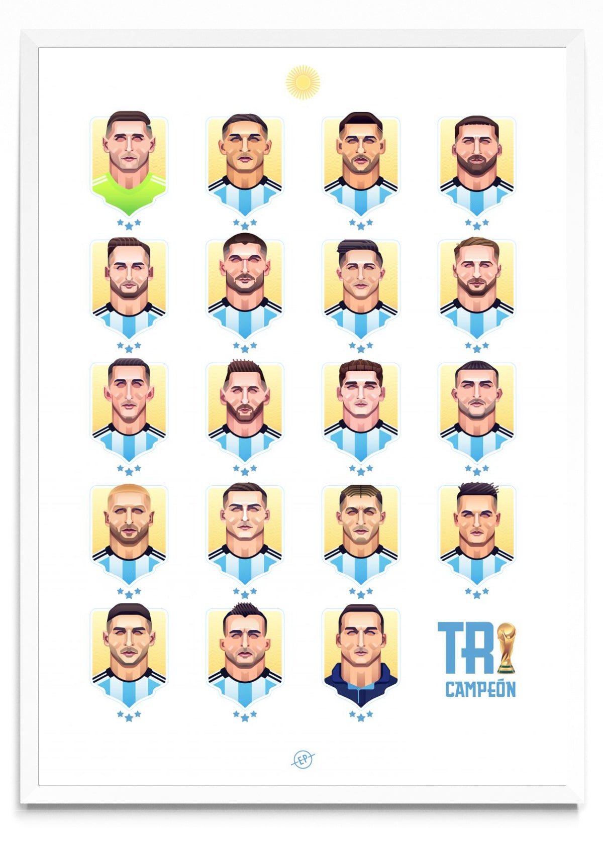 Tricampeón - Retrato BL