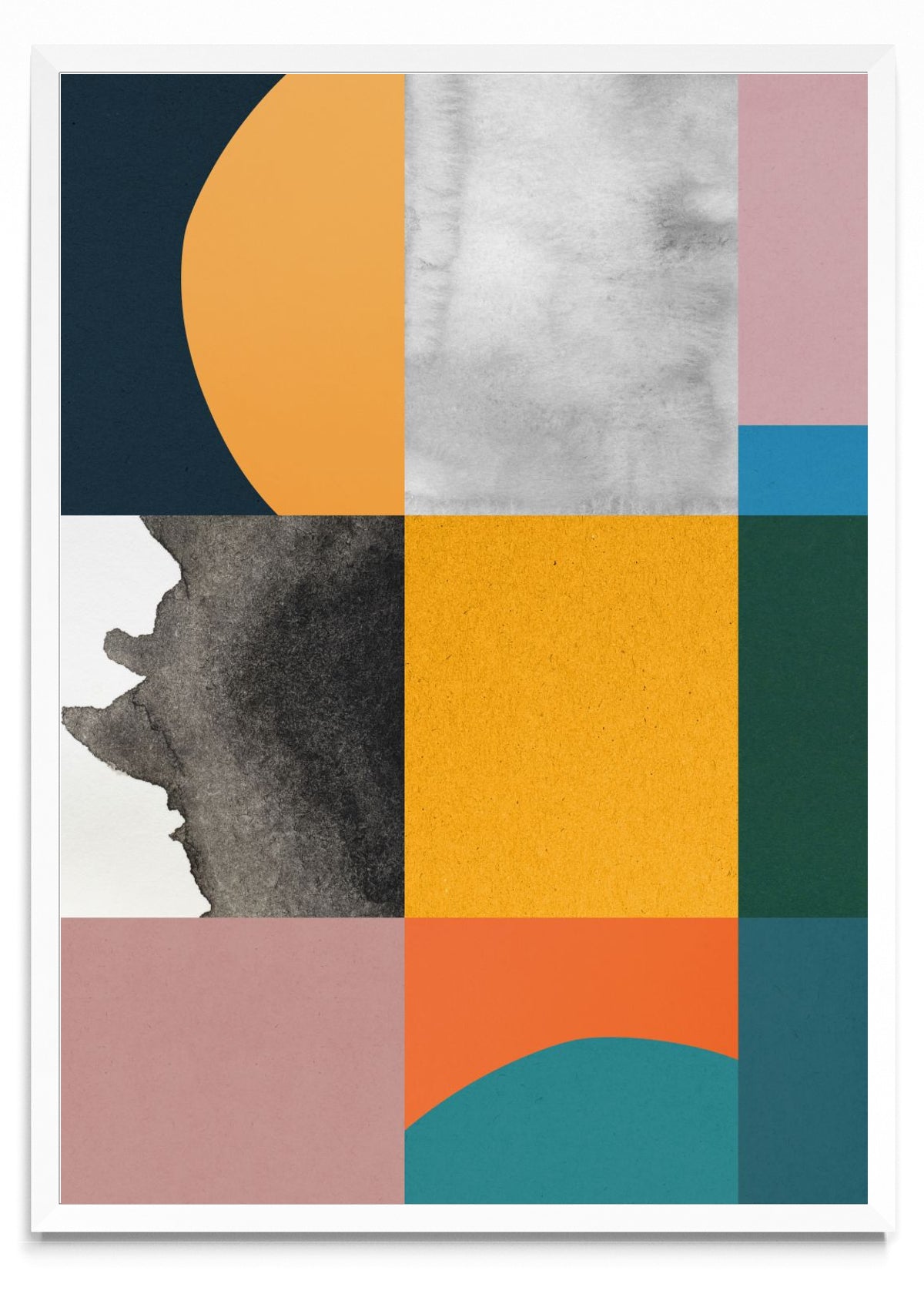 Collage abstracto 1 - Retrato BL