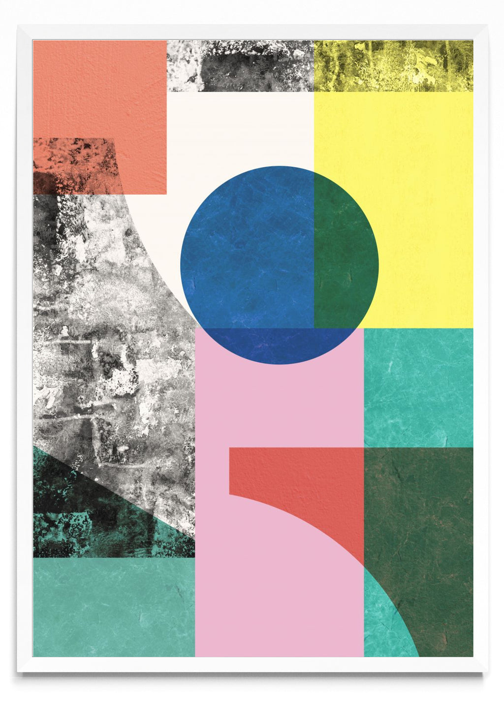 Collage abstracto 4 - Retrato BL